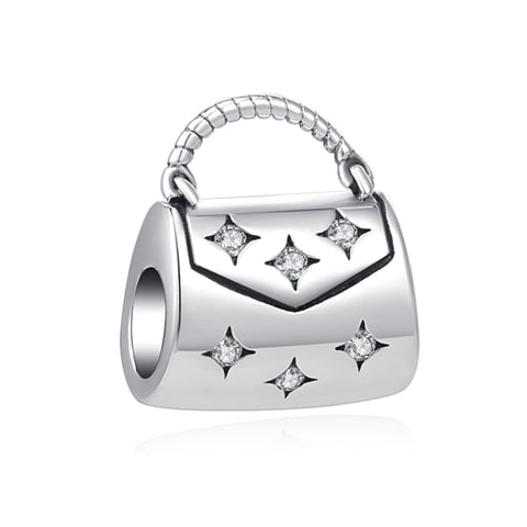 925 Sterling Silver The Diva Purse Charm