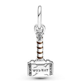 925 Sterling Silver Luxury Almighty Worthy The Hammer Dangle Charm