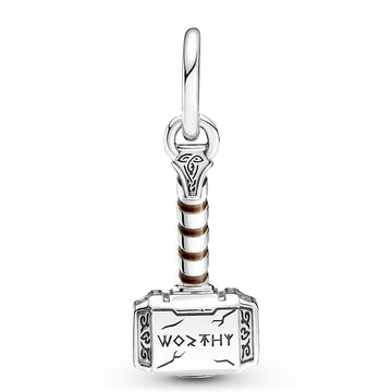 925 Sterling Silver Luxury Almighty Worthy The Hammer Dangle Charm