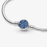 925 SS Luxury Sparkling Blue Onex Chain Bracelet
