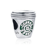 925 Sterling Silver Luxury Coffee Cup Charm