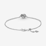 925 SS Luxury Heart Shaped Family Tree Chain Bracelet