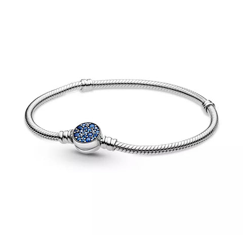 925 SS Luxury Sparkling Blue Onex Chain Bracelet