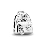 925 Sterling Silver Luxury Diva Backpack Charm