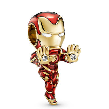 925 Sterling Silver The Amazing Super Hero Iron--- Charm