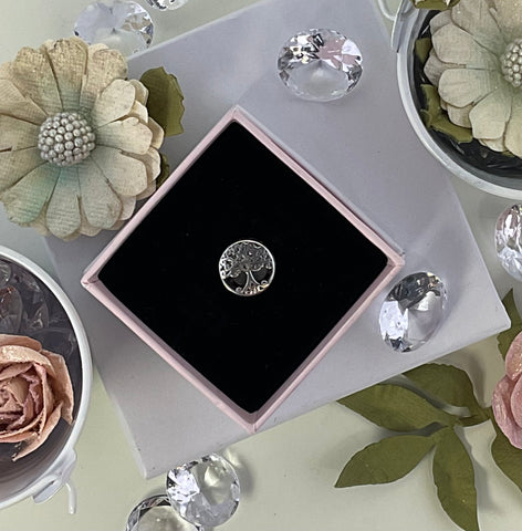 925 Sterling Silver Family Tree Charm