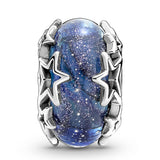 925 Sterling Silver Luxury Blue Star Charm